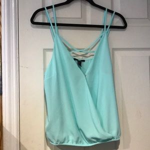 Mint Colored Woven Top